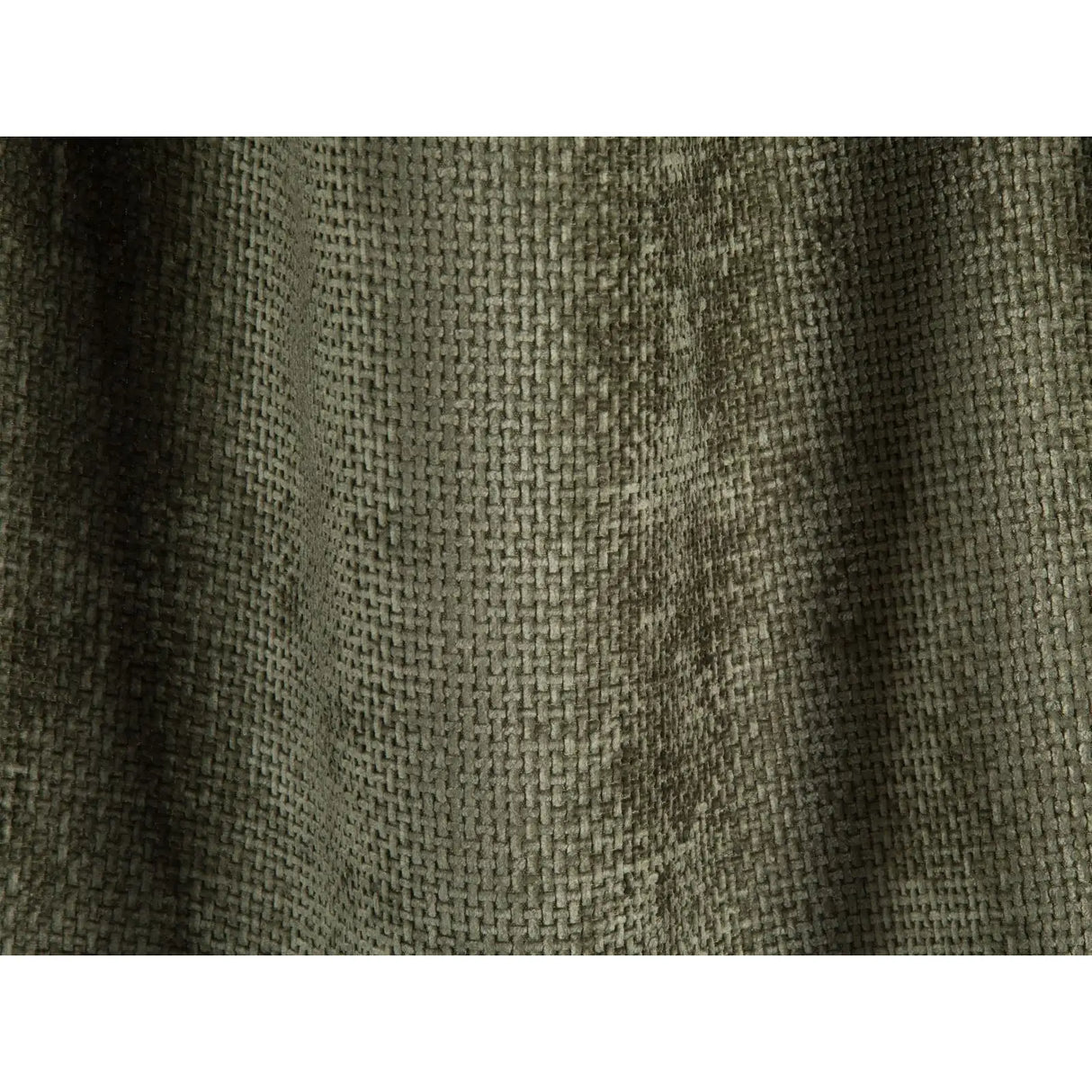 Koge Pouf aus Chenille in Grün (Eden 12 Olive), 95x95x40 cm von Cosmopolitan Design – Bild 5