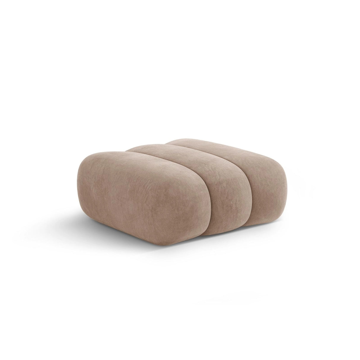 Koge Pouf aus Samt in Dunkelbeige (Vogue 3), 95x95x40 cm von Cosmopolitan Design – Bild 4