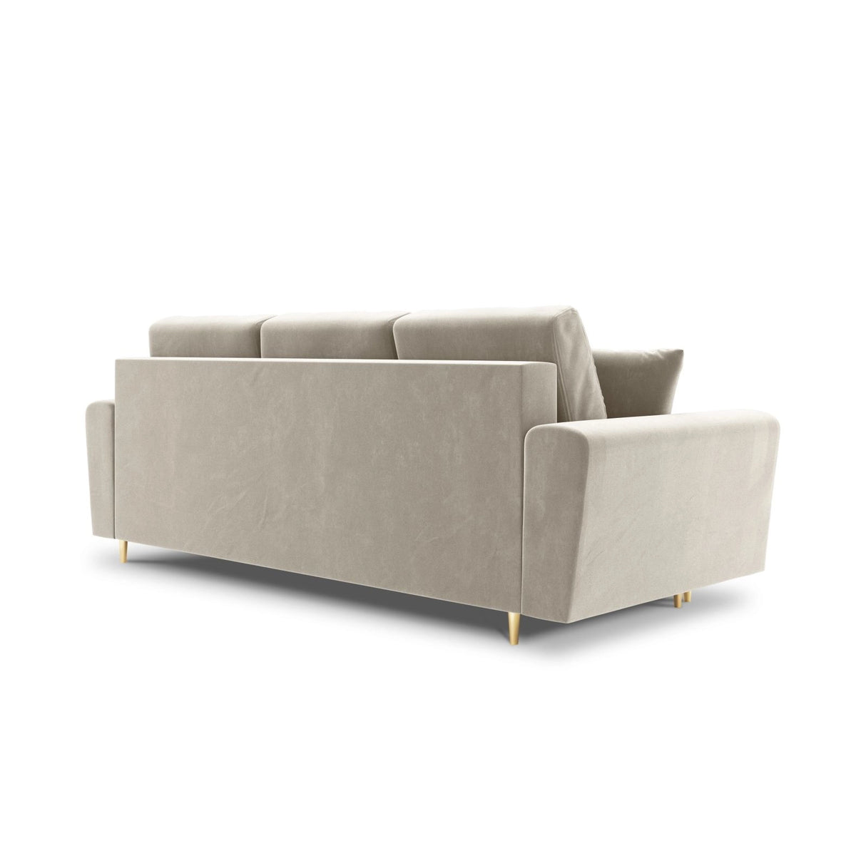 Kyoto 3-Sitzer Sofa mit Schlaffunktion und Stauraum, aus Samt, 235x100x88 cm von Cosmopolitan Design – Bild 4