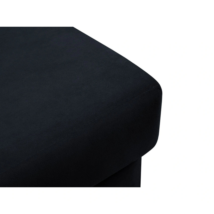Kyoto Pouf aus Samt in Dunkelblau (Riviera 79), 70x70x45 cm von Cosmopolitan Design – Bild 5