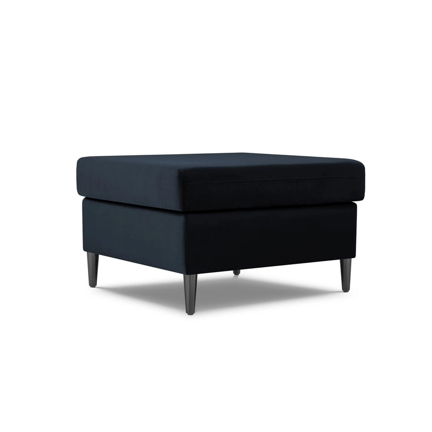 Kyoto Pouf aus Samt in Dunkelblau (Riviera 79), 70x70x45 cm von Cosmopolitan Design – Bild 1