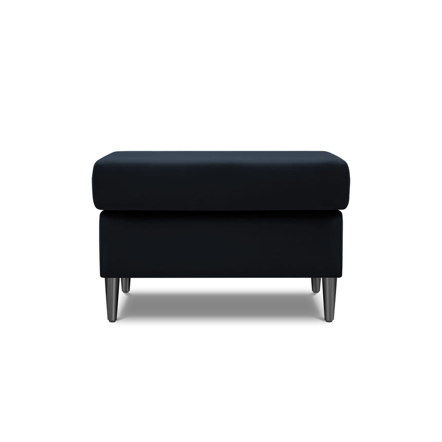 Kyoto Pouf aus Samt in Dunkelblau (Riviera 79), 70x70x45 cm von Cosmopolitan Design – Bild 3