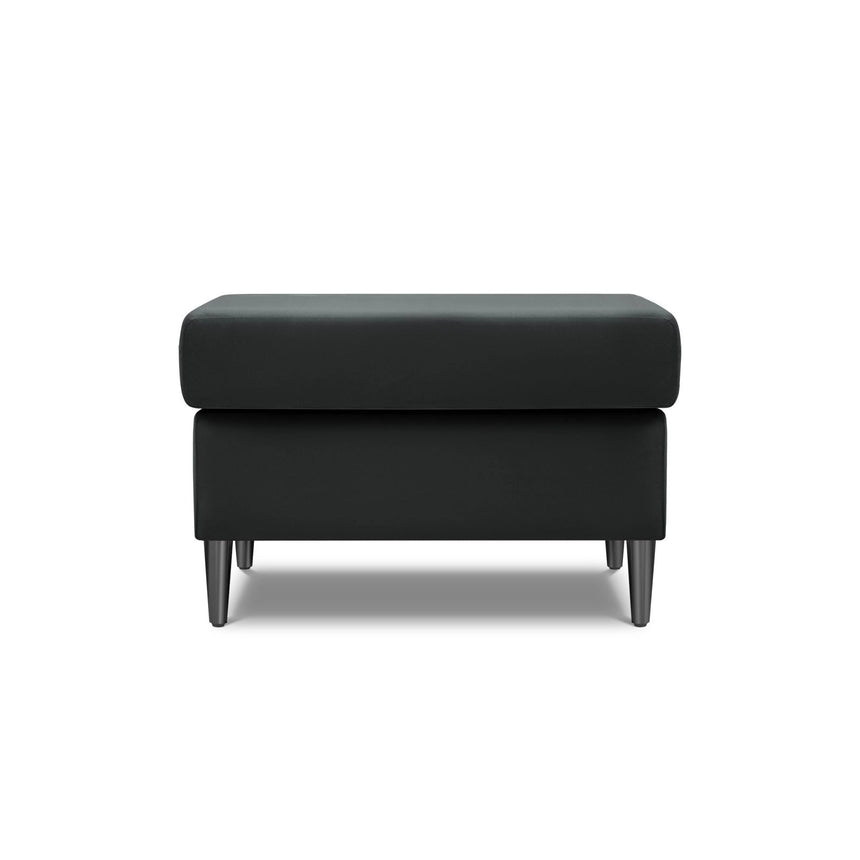 Kyoto Pouf aus Samt in Dunkelgrau (Riviera 95), 70x70x45 cm von Cosmopolitan Design – Bild 3
