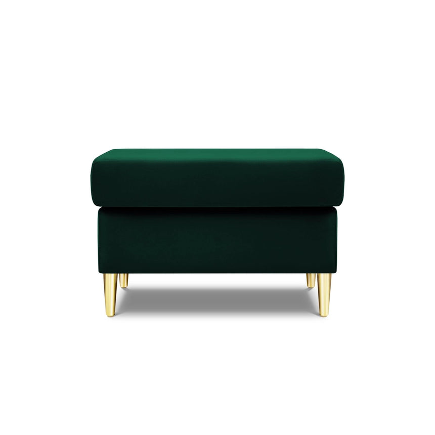 Kyoto Pouf aus Samt in Flaschengrün (Riviera 38), 70x70x45 cm von Cosmopolitan Design – Bild 3