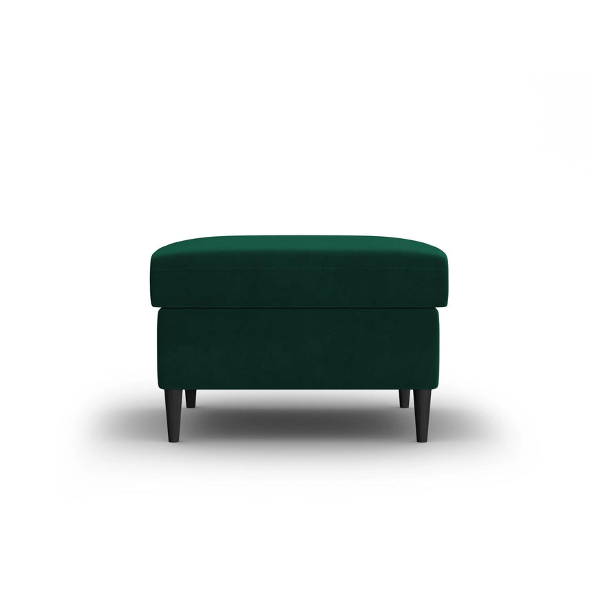 Kyoto Pouf aus Samt in Flaschengrün (Riviera 38), 70x70x45 cm von Cosmopolitan Design – Bild 1