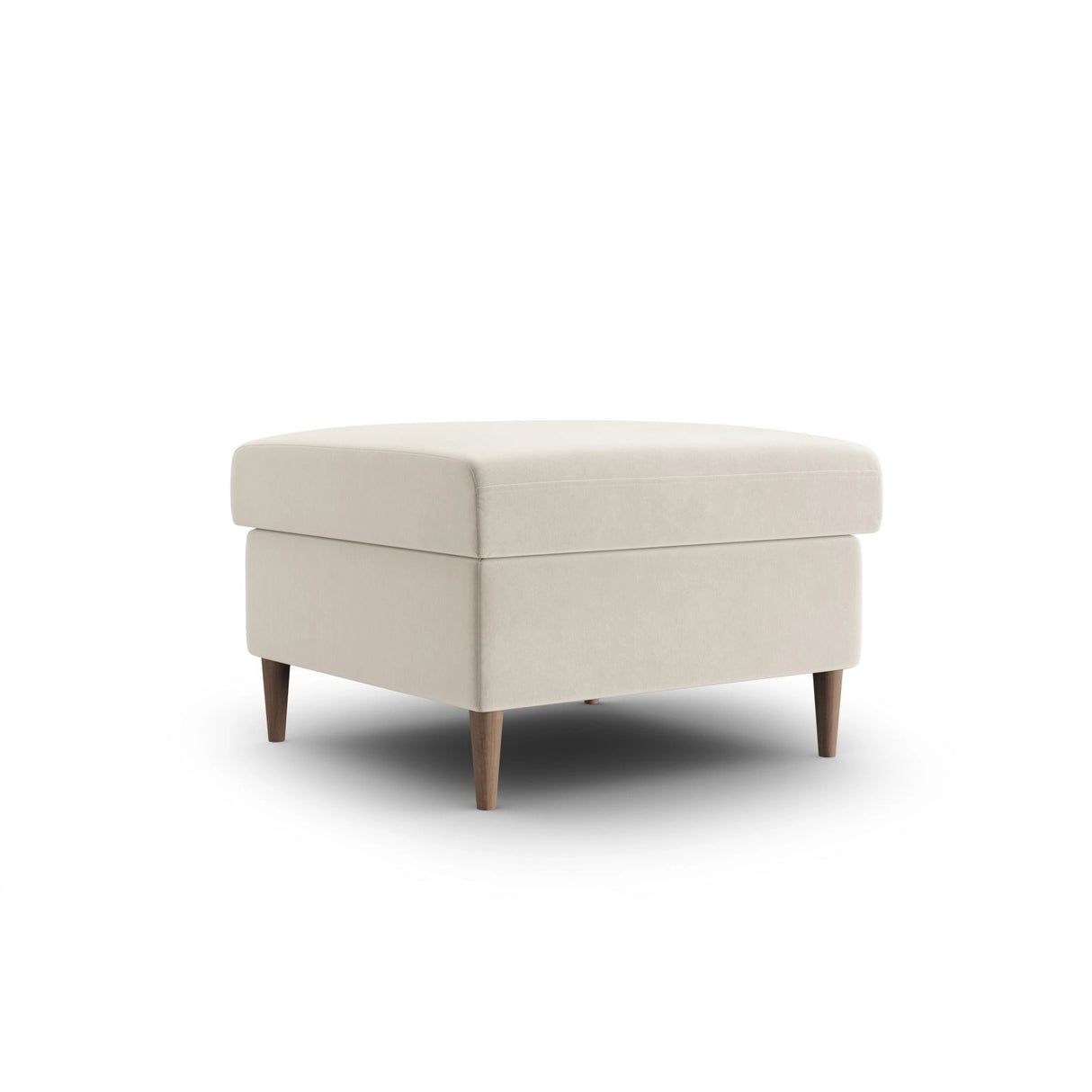 Kyoto Pouf aus Samt in Hellbeige (Riviera 21), 70x70x45 cm von Cosmopolitan Design – Bild 3