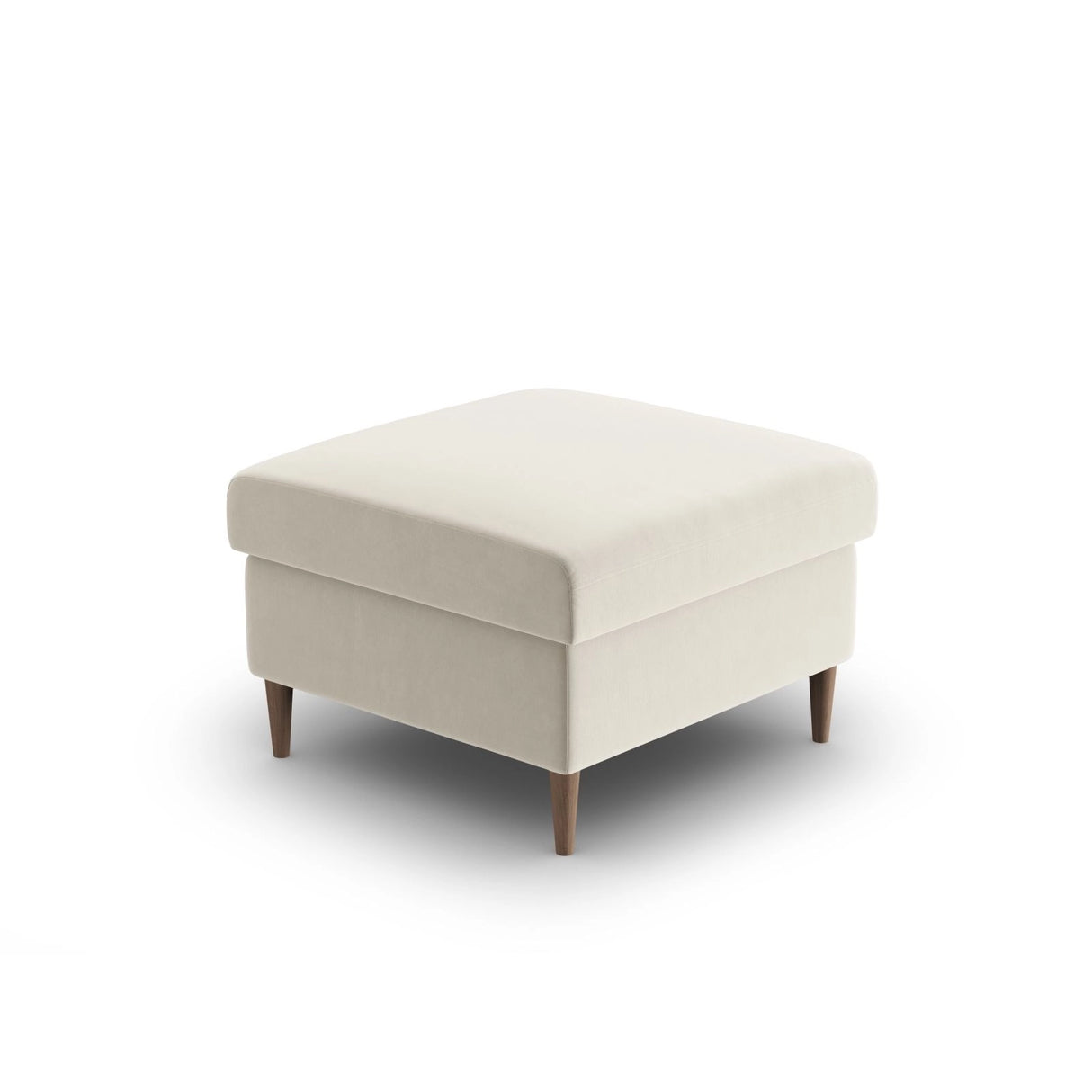 Kyoto Pouf aus Samt in Hellbeige (Riviera 21), 70x70x45 cm von Cosmopolitan Design – Bild 4