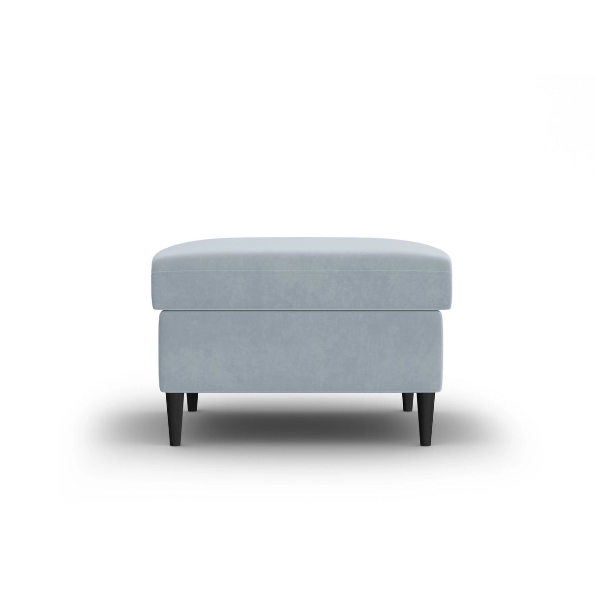 Kyoto Pouf aus Samt in Hellblau (Riviera 80), 70x70x45 cm von Cosmopolitan Design – Bild 1