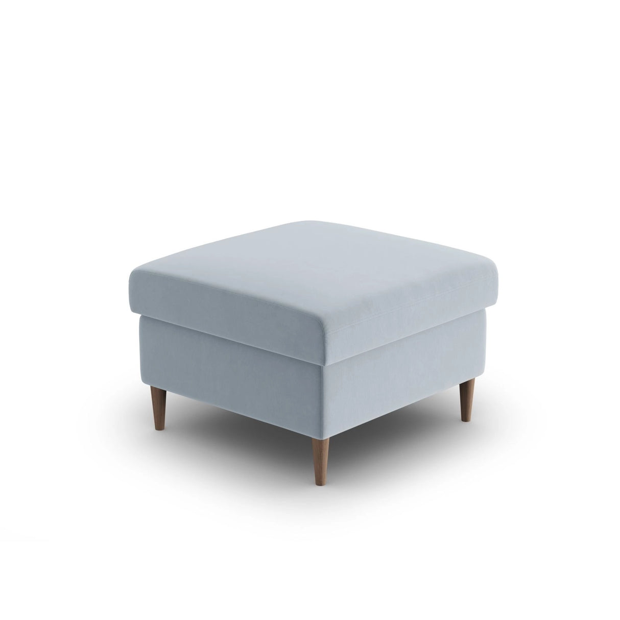 Kyoto Pouf aus Samt in Hellblau (Riviera 80), 70x70x45 cm von Cosmopolitan Design – Bild 4