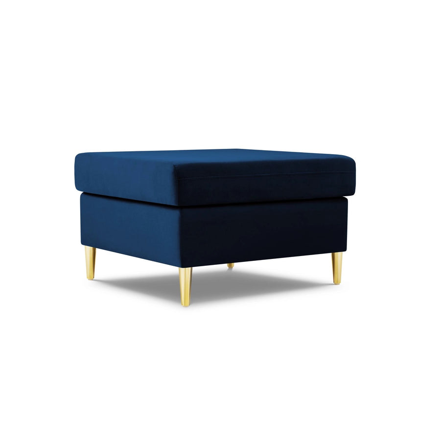 Kyoto Pouf aus Samt in Königsblau (Riviera 81), 70x70x45 cm von Cosmopolitan Design – Bild 1
