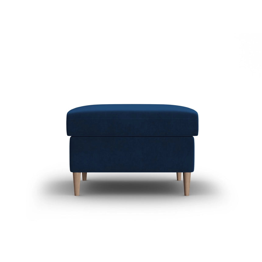 Kyoto Pouf aus Samt in Königsblau (Riviera 81), 70x70x45 cm von Cosmopolitan Design – Bild 1