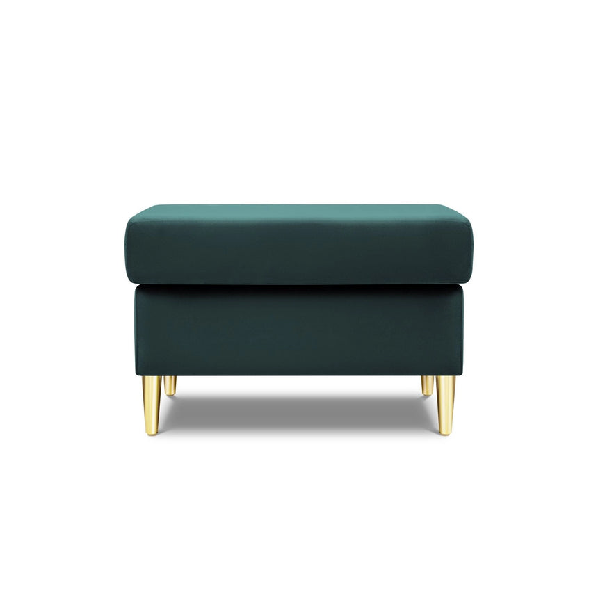 Kyoto Pouf aus Samt in Petrol (Riviera 87), 70x70x45 cm von Cosmopolitan Design – Bild 3