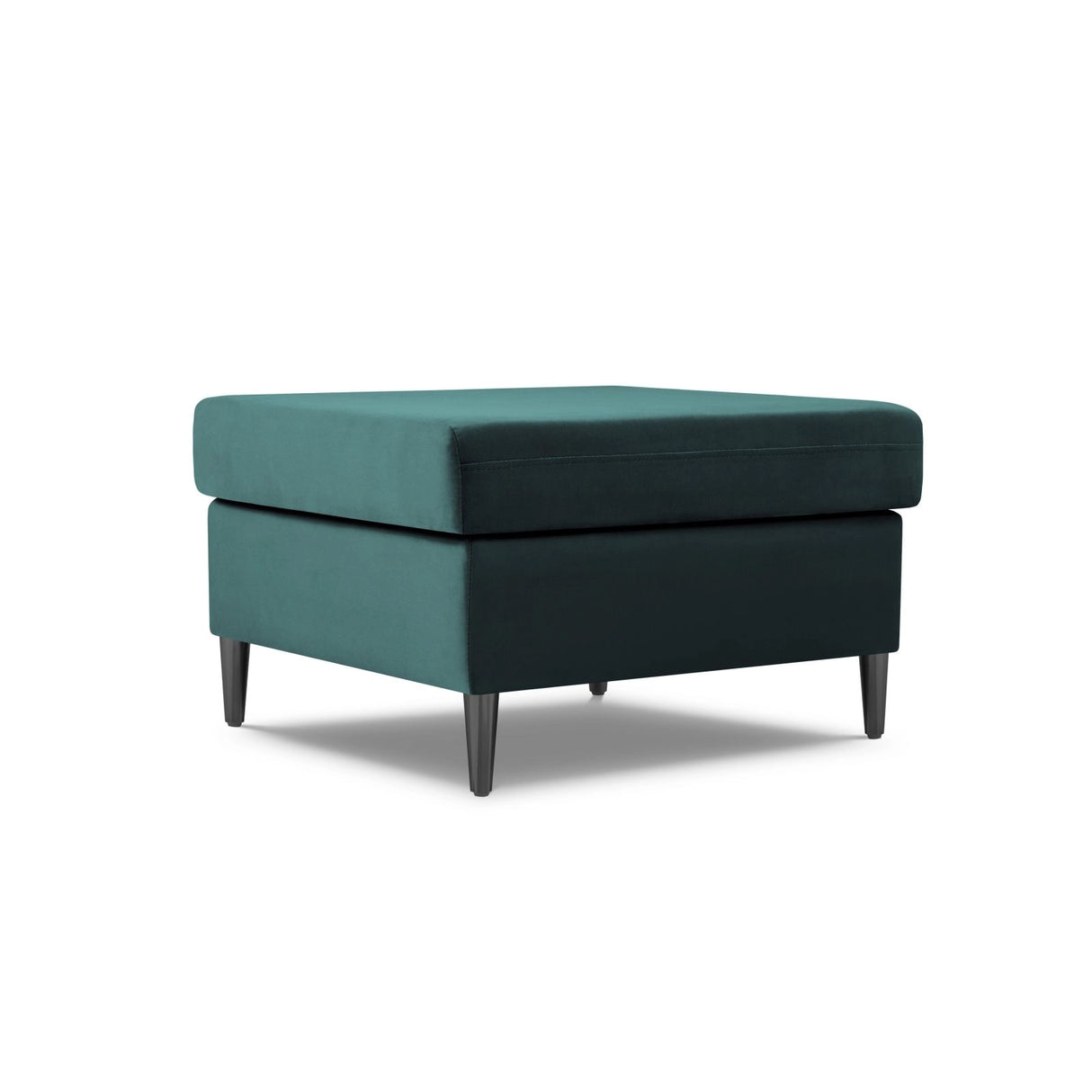 Kyoto Pouf aus Samt in Petrol (Riviera 87), 70x70x45 cm von Cosmopolitan Design – Bild 1