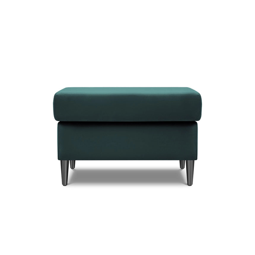 Kyoto Pouf aus Samt in Petrol (Riviera 87), 70x70x45 cm von Cosmopolitan Design – Bild 3
