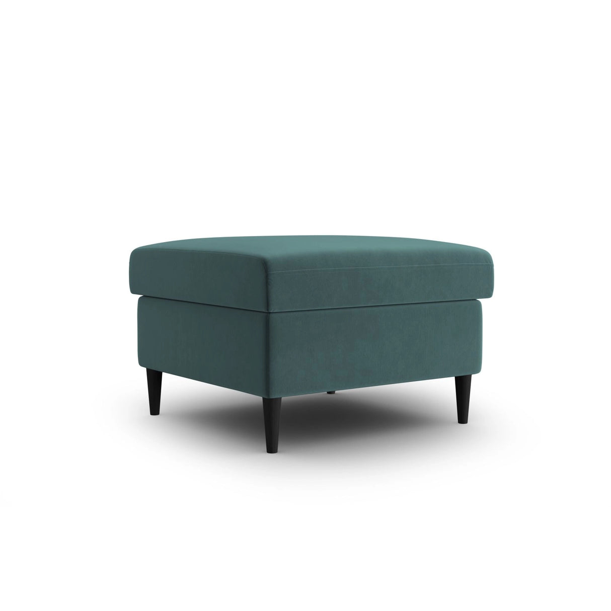 Kyoto Pouf aus Samt in Petrol (Riviera 87), 70x70x45 cm von Cosmopolitan Design – Bild 3