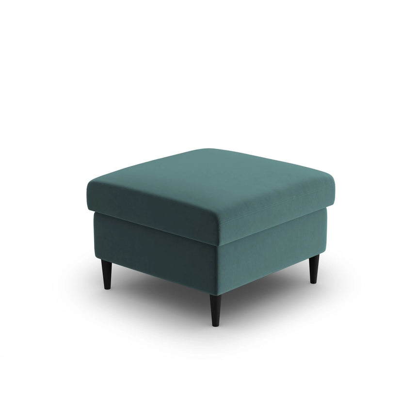 Kyoto Pouf aus Samt in Petrol (Riviera 87), 70x70x45 cm von Cosmopolitan Design – Bild 4