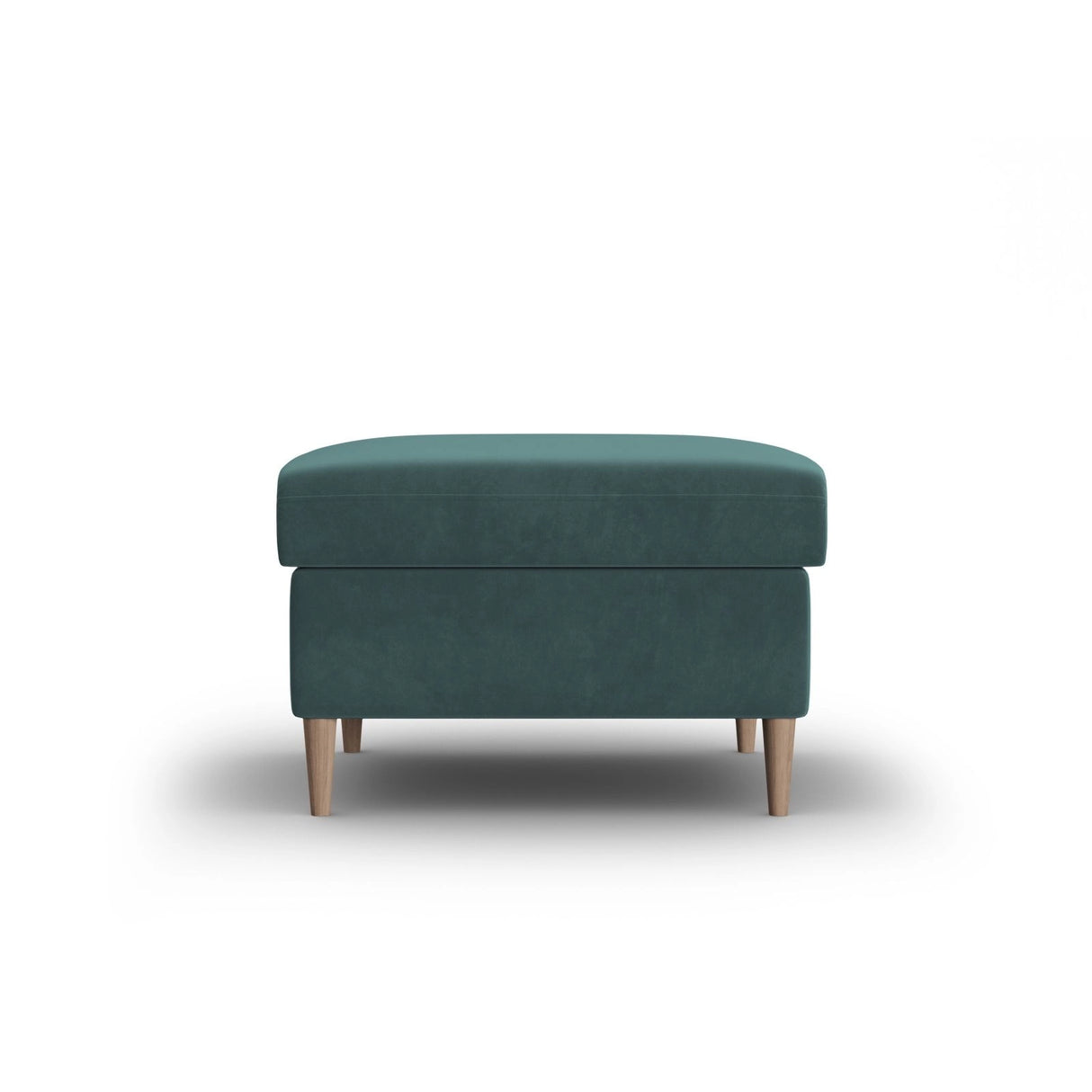 Kyoto Pouf aus Samt in Petrol (Riviera 87), 70x70x45 cm von Cosmopolitan Design – Bild 1