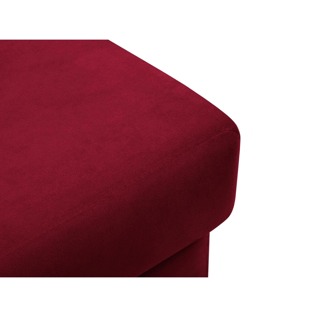 Kyoto Pouf aus Samt in Rot (Riviera 61), 70x70x45 cm von Cosmopolitan Design – Bild 5
