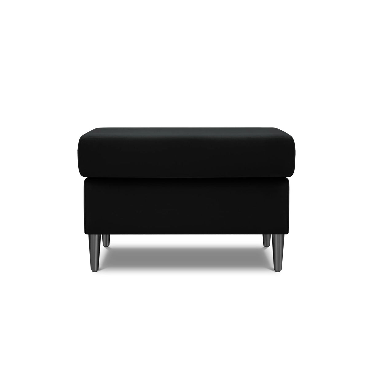 Kyoto Pouf aus Samt in Schwarz (Riviera 100), 70x70x45 cm von Cosmopolitan Design – Bild 3