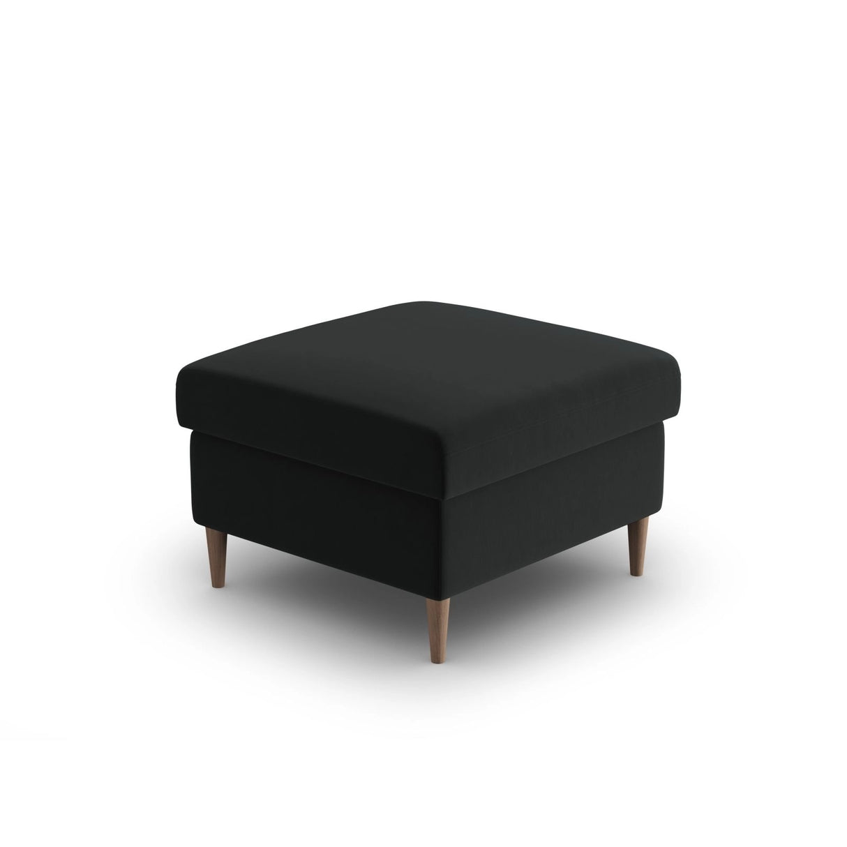 Kyoto Pouf aus Samt in Schwarz (Riviera 100), 70x70x45 cm von Cosmopolitan Design – Bild 4