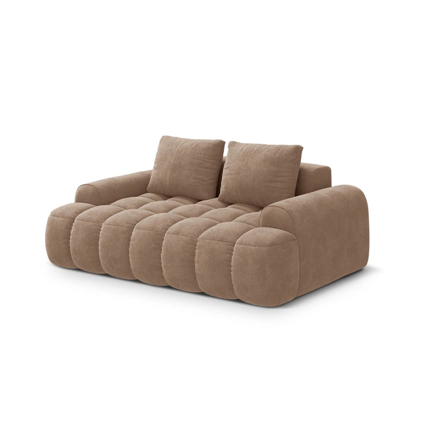Linz 2-Sitzer Sofa aus Samt in Dunkelbeige (Vogue 3), 175x100 cm von Cosmopolitan Design – Bild 4
