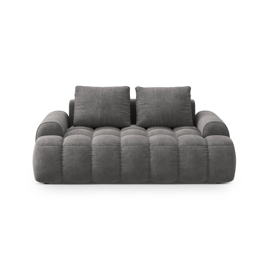 Linz 2-Sitzer Sofa aus Samt in Grau (Vogue 15), 175x100 cm von Cosmopolitan Design – Bild 1