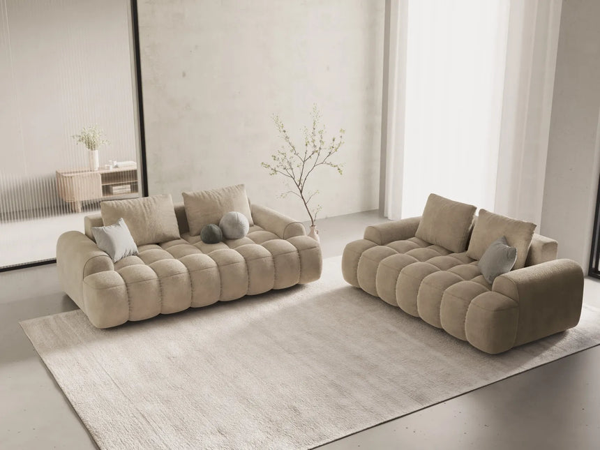 Linz 2-Sitzer Sofa aus Samt oder Strukturstoff, 175x100 cm von Cosmopolitan Design – Bild 2