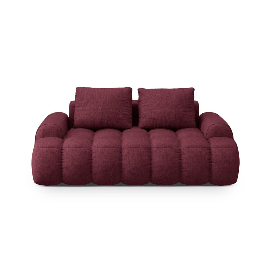 Linz 2-Sitzer Sofa aus Strukturierter Stoff in Burgund (Sorella 59), 175x100 cm von Cosmopolitan Design – Bild 1