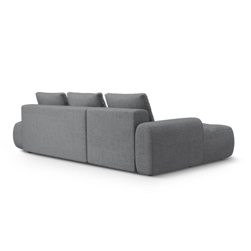 Linz 3-Sitzer Ecksofa mit Schlaffunktion, Linke Seite, aus Strukturierter Stoff in Grau (Sorella 89), 275x142 cm von Cosmopolitan Design – Bild 7