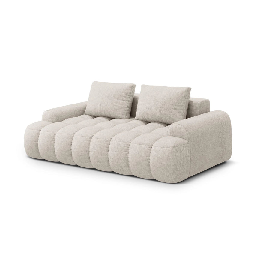 Linz 3-Sitzer Sofa aus Strukturierter Stoff in Beige (Sorella 03), 200x100x84 cm von Cosmopolitan Design – Bild 4