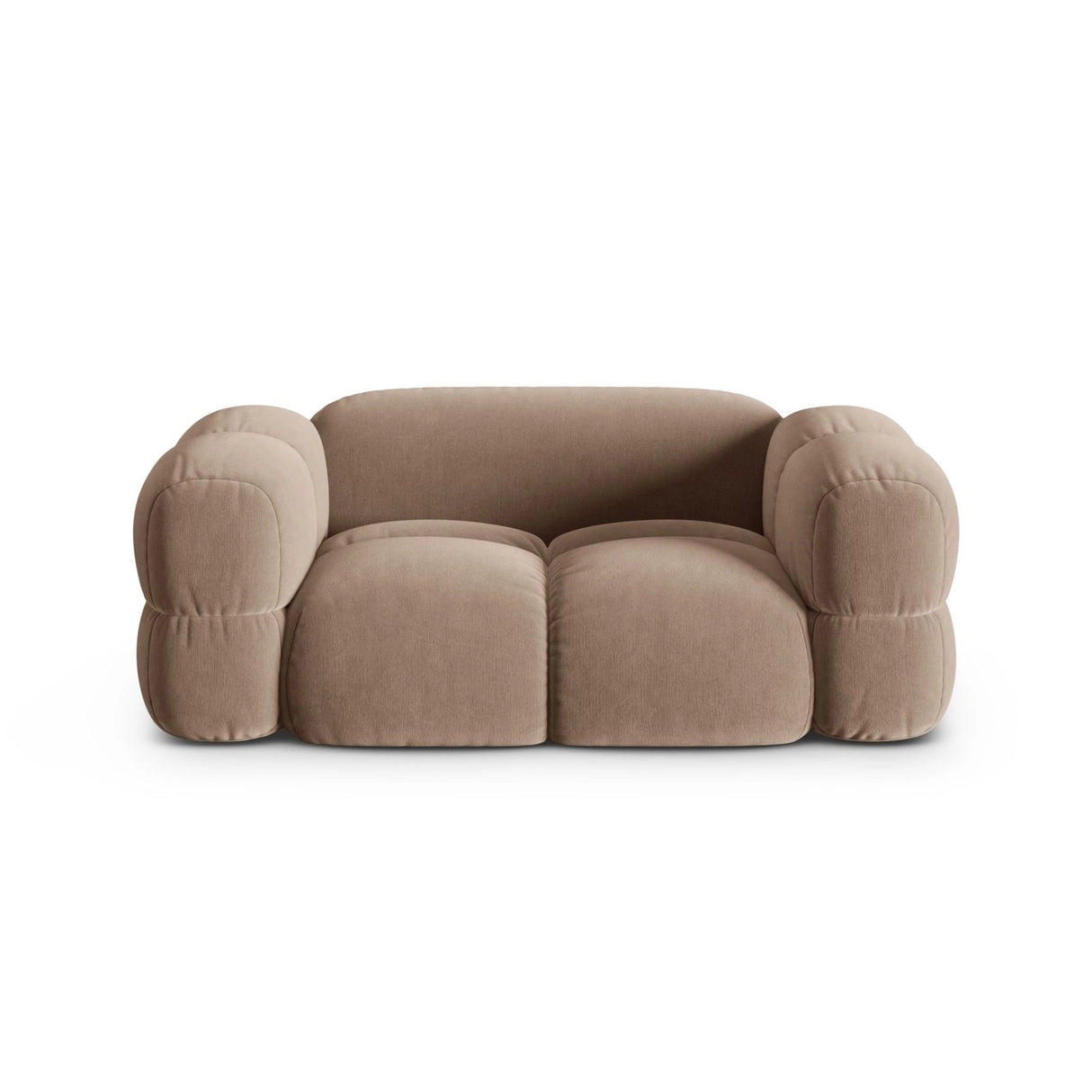 Loretto 2-Sitzer Sofa aus Samt in Dunkelbeige (Vogue 3), 180x100 cm von Cosmopolitan Design – Bild 1