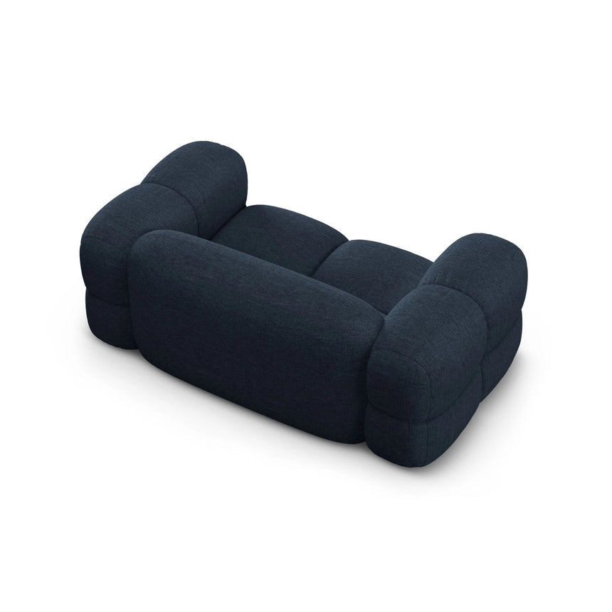 Loretto 2-Sitzer Sofa aus Strukturierter Stoff in Dunkelblau (Sorella 77), 180x100 cm von Cosmopolitan Design – Bild 6