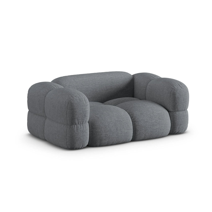 Loretto 2-Sitzer Sofa aus Strukturierter Stoff in Grau (Sorella 89), 180x100 cm von Cosmopolitan Design – Bild 4