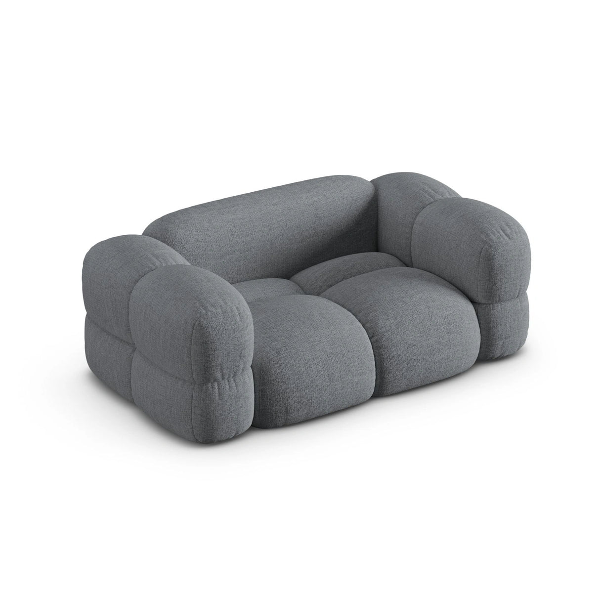 Loretto 2-Sitzer Sofa aus Strukturierter Stoff in Grau (Sorella 89), 180x100 cm von Cosmopolitan Design – Bild 5