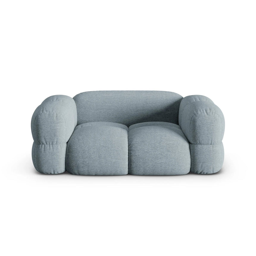Loretto 2-Sitzer Sofa aus Strukturierter Stoff in Pastellblau (Sorella 70), 180x100 cm von Cosmopolitan Design – Bild 1