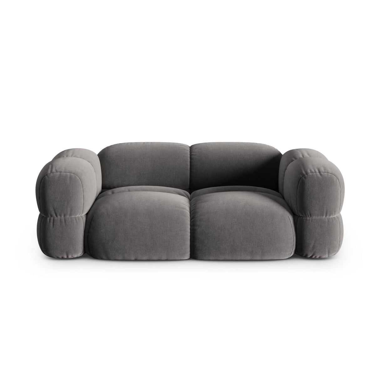Loretto 3-Sitzer Sofa aus Samt in Grau (Vogue 15), 210x100x68 cm von Cosmopolitan Design – Bild 1