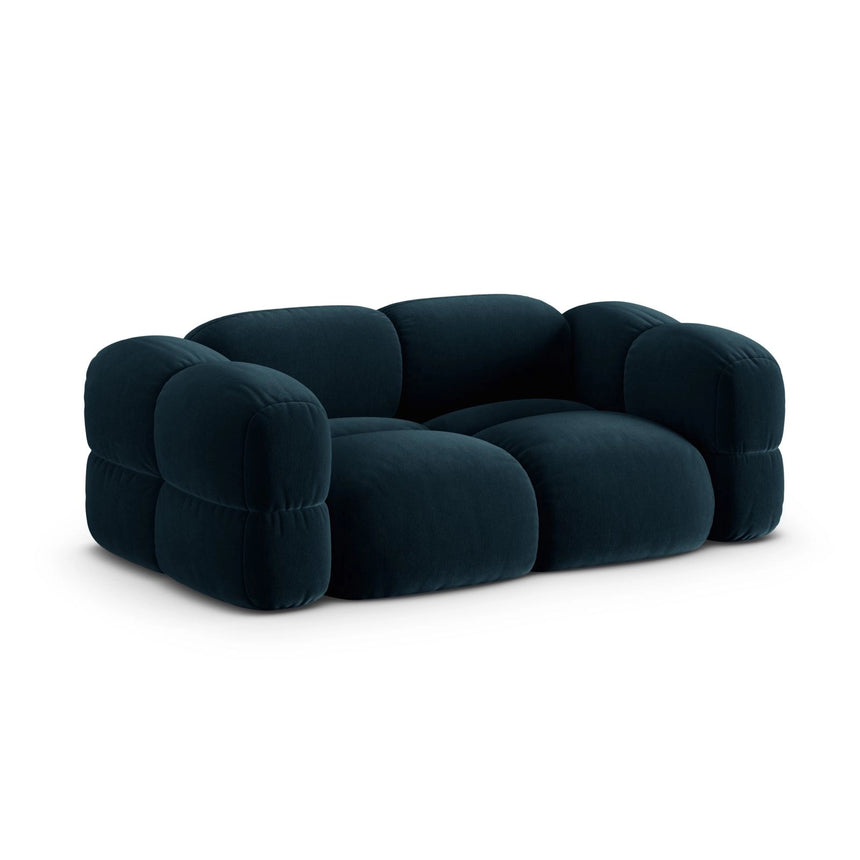 Loretto 3-Sitzer Sofa aus Samt in Tiefes Petrol (Vogue 13), 210x100x68 cm von Cosmopolitan Design – Bild 4