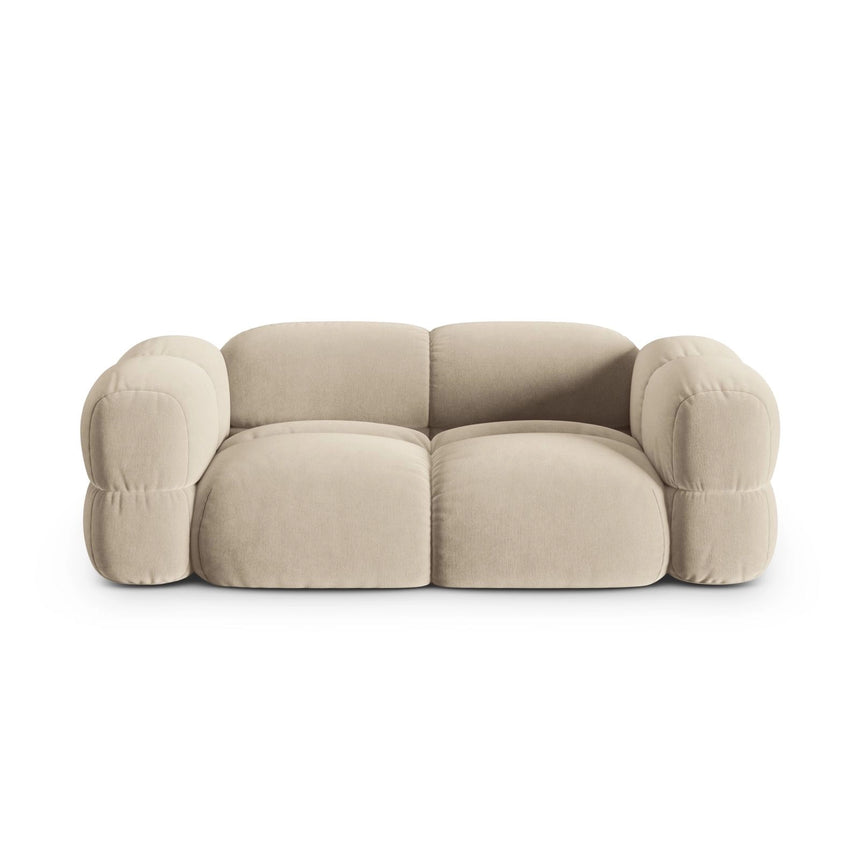 Loretto 3-Sitzer Sofa aus Samt oder Strukturstoff, 210x100x68 cm von Cosmopolitan Design – Bild 1