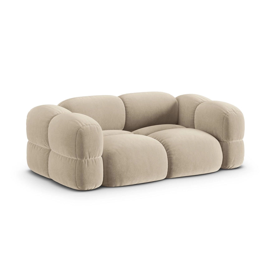 Loretto 3-Sitzer Sofa aus Samt oder Strukturstoff, 210x100x68 cm von Cosmopolitan Design – Bild 4