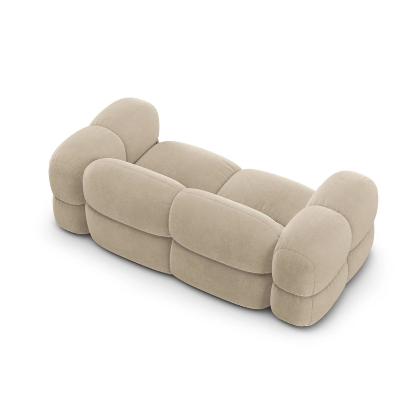 Loretto 3-Sitzer Sofa aus Samt oder Strukturstoff, 210x100x68 cm von Cosmopolitan Design – Bild 6