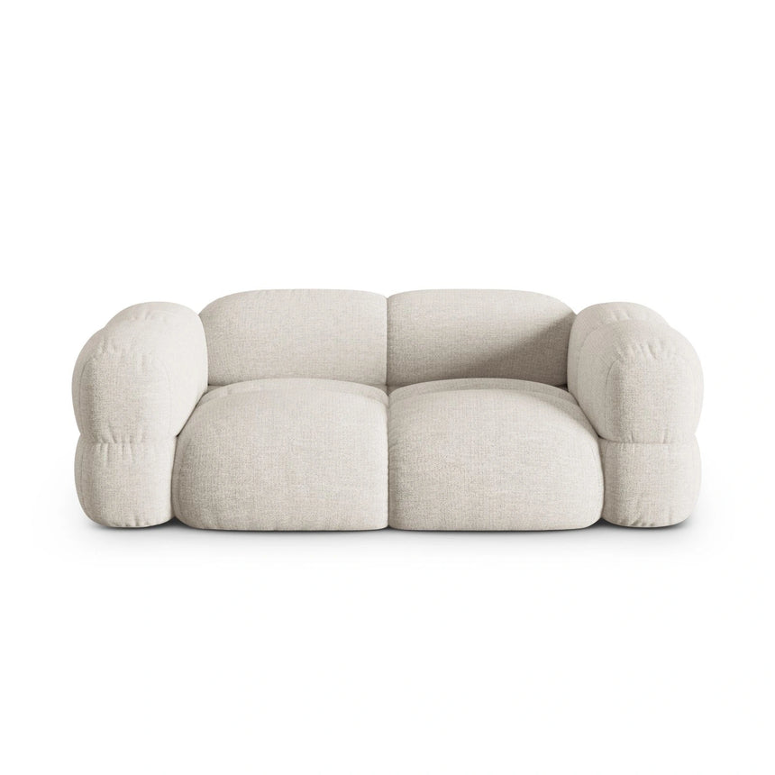 Loretto 3-Sitzer Sofa aus Strukturierter Stoff in Beige (Sorella 03), 210x100x68 cm von Cosmopolitan Design – Bild 1