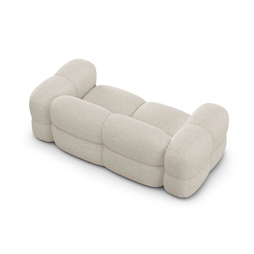 Loretto 3-Sitzer Sofa aus Strukturierter Stoff in Beige (Sorella 03), 210x100x68 cm von Cosmopolitan Design – Bild 6