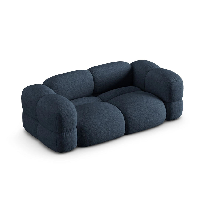 Loretto 3-Sitzer Sofa aus Strukturierter Stoff in Dunkelblau (Sorella 77), 210x100x68 cm von Cosmopolitan Design – Bild 5