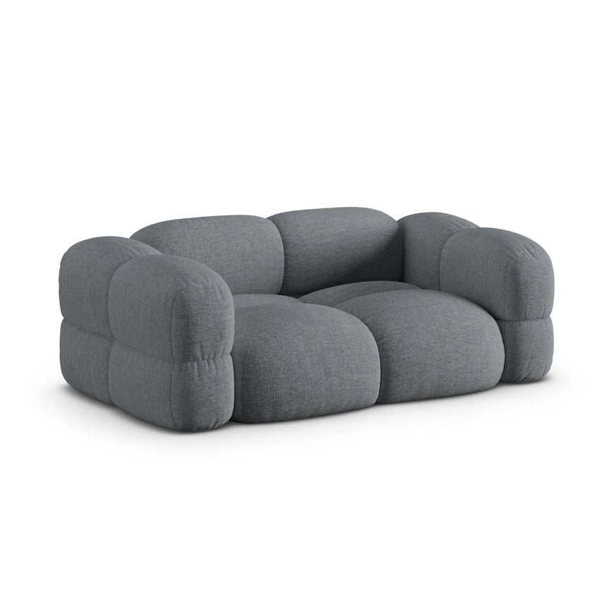 Loretto 3-Sitzer Sofa aus Strukturierter Stoff in Grau (Sorella 89), 210x100x68 cm von Cosmopolitan Design – Bild 4