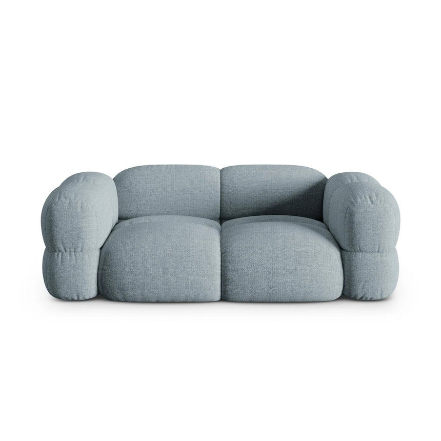 Loretto 3-Sitzer Sofa aus Strukturierter Stoff in Pastellblau (Sorella 70), 210x100x68 cm von Cosmopolitan Design – Bild 1