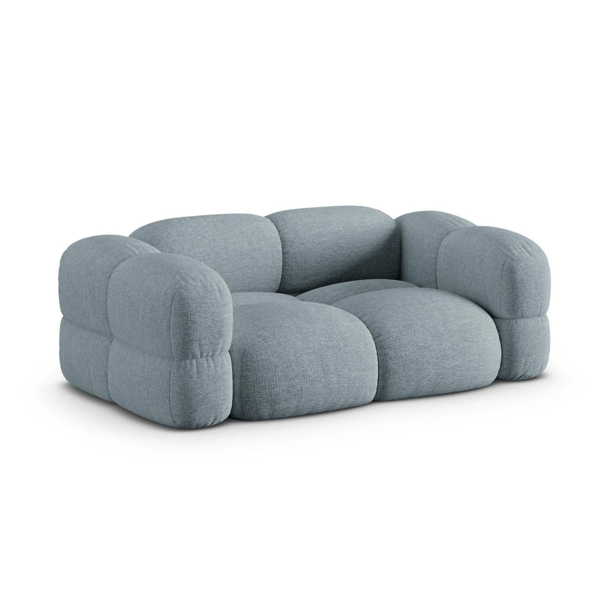 Loretto 3-Sitzer Sofa aus Strukturierter Stoff in Pastellblau (Sorella 70), 210x100x68 cm von Cosmopolitan Design – Bild 4