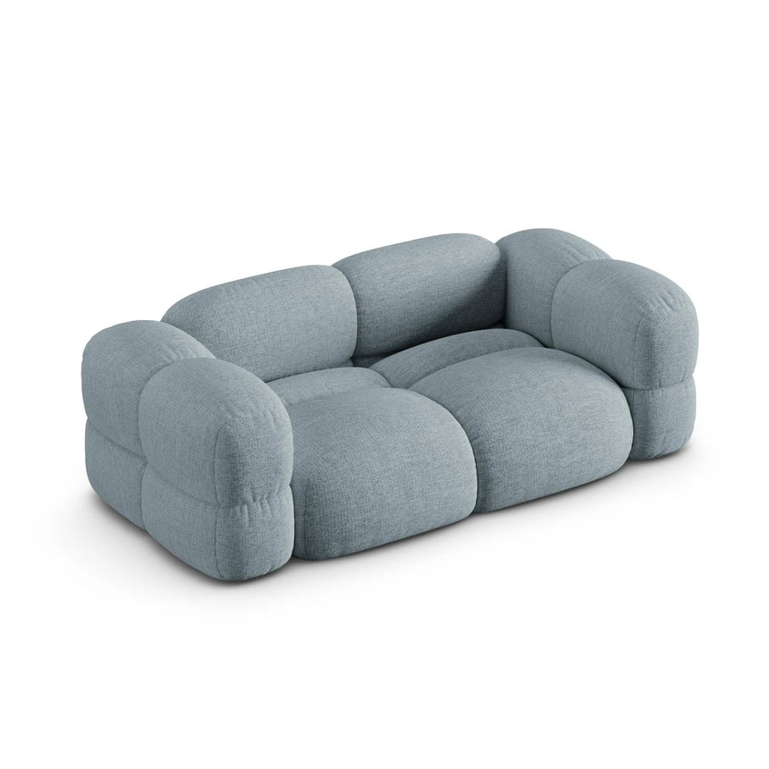 Loretto 3-Sitzer Sofa aus Strukturierter Stoff in Pastellblau (Sorella 70), 210x100x68 cm von Cosmopolitan Design – Bild 5
