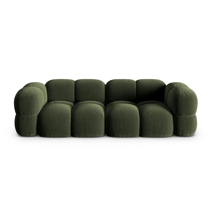Loretto 4-Sitzer Sofa aus Samt in Grün (Vogue 11), 250x100x68 cm von Cosmopolitan Design – Bild 1