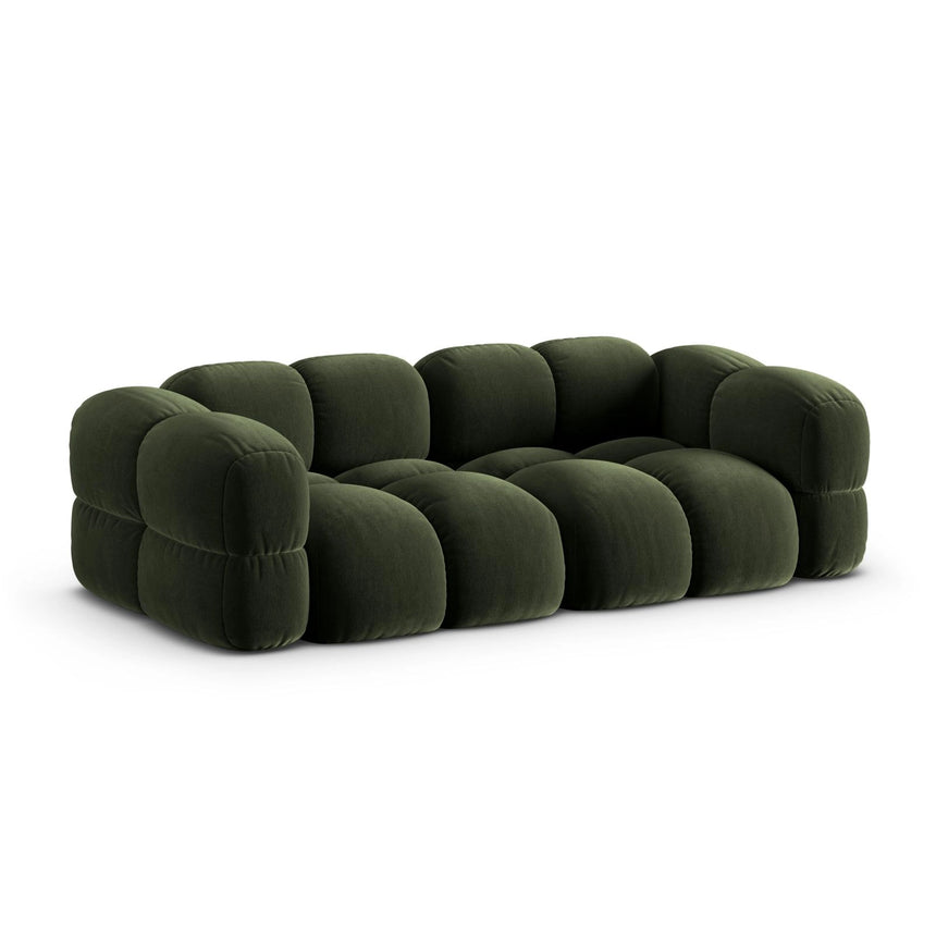 Loretto 4-Sitzer Sofa aus Samt in Grün (Vogue 11), 250x100x68 cm von Cosmopolitan Design – Bild 4