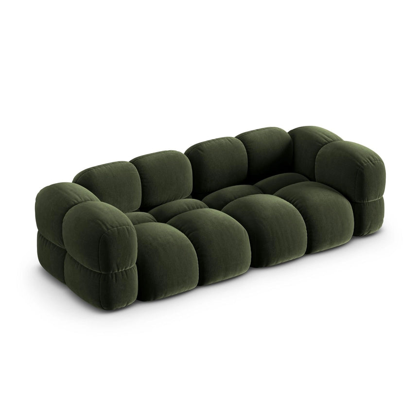 Loretto 4-Sitzer Sofa aus Samt in Grün (Vogue 11), 250x100x68 cm von Cosmopolitan Design – Bild 5